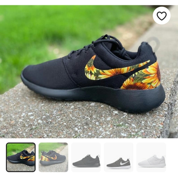 custom sunflower nike roshe